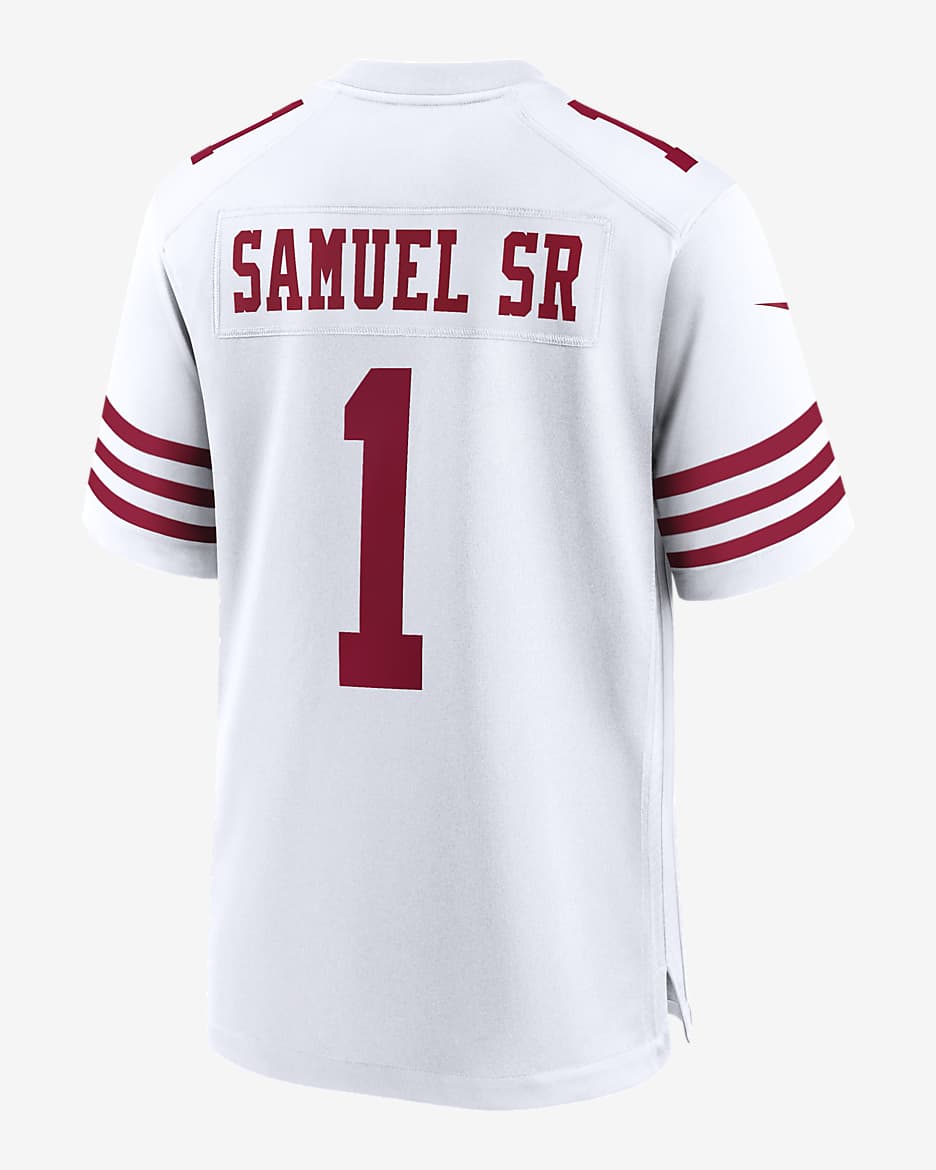 Men s Nike Deebo Samuel SR White San Francisco 49ers Game Player Jersey Size Large